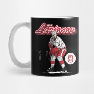 Igor Larionov Detroit Retro Script Mug